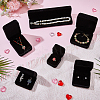 6Pcs 6 Styles Velvet Jewelry Gift Storage Boxes for Earrings Necklaces Bracelets CON-PH0003-18-4