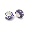 Alloy Rhinestone Clay Pave Beads ALRI-D300-02S-03-2