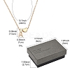 Alloy Letter Heart Pendant Necklaces for Women NJEW-FS0001-09N-6