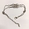 3Pcs Brass Braided Macrame Pouch Empty Stone Holder Bracelet Making BJEW-TA0001-11-1