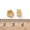Brass Micro Pave Cubic Zirconia European Beads KK-Z136-60G-2