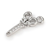 Brass Micro Pave Clear Cubic Zirconia Pendants KK-L238-19P-2