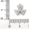 304 Stainless Steel Cubic Zirconia Pendants STAS-R141-04P-01-3