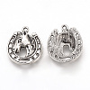 Tibetan Style Alloy Pendants X-TIBEP-T002-42AS-RS-1