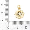 Brass Micro Pave Cubic Zirconia Pendants KK-H525-05A-G-3