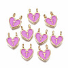 Alloy Enamel Charms ENAM-T012-02T-RS-1