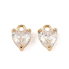 Brass Micro Pave Cubic Zirconia Pendants KK-K374-16G-1