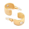 Brass Drawbench Stud Earrings EJEW-L288-008G-3
