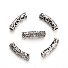 Tube Tibetan Style Alloy Beads TIBEB-O009-02AS-1