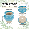  6Pcs 6 Colors Mini Ceramic Succulent Planter Pots BOTT-NB0001-03-2
