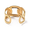 Ion Plating(IP) 304 Stainless Steel Cuff Bangles for Women BJEW-Z078-25G-3