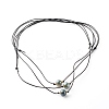 Pearl Luster Plated Round Faceted Natural Agate Pendant Necklace NJEW-JN03657-05-1