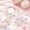 24Pcs 6 Styles 201 Stainless Steel Connector Charms STAS-DC0011-02-5