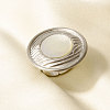304 Stainless Steel with Natural Shell Cuff Open Rings for Women TH3507-1-1