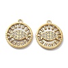 PVD Vacuum Plating 304 Stainless Steel Shell Pendants STAS-R150-10G-1