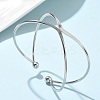 304 Stainless Steel Cuff Bangles BJEW-L682-033P-1