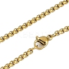 201 Stainless Steel Goth Knot Cross Pendant Box Chain Necklaces NJEW-M010-05G-3