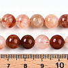 Natural Red Hematoid Quartz Beads Strands G-T140-8mm-01-5