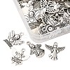48Pcs 8 Styles Tibetan Style Alloy Pendants TIBE-FP0001-11-2