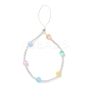 Dyed Natural Selenite & Glass Seed Round Beaded Phone Hand Strap Chains HJEW-JM03363-01-2