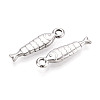 304 Stainless Steel Fish Pendants STAS-T069-08P-2