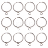 12Pcs 201 Stainless Steel Huggie Hoop Earring Findings STAS-SC0010-30P-6