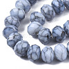 Opaque Baking Paint Glass Beads Strands EGLA-N006-009B-A10-3