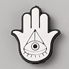 Evil Eye PVC Plastic Beads SIL-SZC0005-08H-1