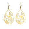 Hollow Brass Dangle Earrings for Women WG72A0C-10-1