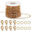 DIY 304 Stainless Steel Rolo Chains Necklaces Making Kits DIY-BBC0002-03-1