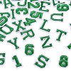 36Pcs 2 Sets 2 Styles Letter A~Z & Number 0~9 Polyester Embroidery Sew On Patches Sets PATC-TA0001-55C-2