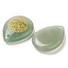 Natural Green Aventurine Drop Pendants G-C158-01E-2