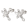 304 Stainless Steel Stud Earring Findings STAS-D391-03A-P-1