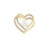 Heart Alloy Rhinestone Brooches for Women PW-WGCAEA0-01-5