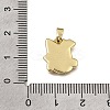 Brass with Red Enamel Charms KK-CBAA632-29G-3