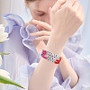 12Pcs Inspiration Word Glass Seed Stretch Bracelets Set with Heart BJEW-SZ0001-20-6