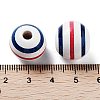 Independence Day Theme Wood European Beads WOOD-M011-07D-3