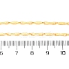 Brass Twisted Bar Link Chain Necklaces NJEW-D302-63G-3