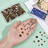 360Pcs 12 Styles Tibetan Style Alloy Bead Caps TIBE-SC0002-34-3