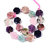 Natural Sodalite & Rhodonite & Prehnite & Amethyst & Rose Quartz & Flower Amazonite & Sunstone Beads Strands G-N358-03A-01-3
