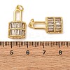 Brass Micro Pave Cubic Zirconia Pendants KK-P308-68G-3