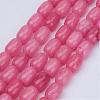 Barrel Shaped Gemstone Natural Rhodochrosite Stone Beads Strands G-S114-10-1