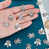 40Pcs 2 Styles Tibetan Style Alloy Pendants TIBEP-FP0001-05-6