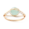 4Pcs 4 Style Natural Genmstone Wire Wrapped Finger Ring RJEW-TA00022-8