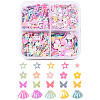 40G 4 Styles Plastic Cabochons RESI-FS0002-13-1