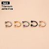 G23 Titanium Circular/Horseshoe Barbell Nose Rings WGFD71D-08-1