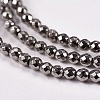 Electroplate Non-magnetic Synthetic Hematite Beads Strands G-J169B-2mm-07-3