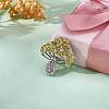 Cubic Zirconia Mushroom Brooch JBR102B-6
