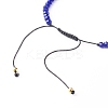Adjustable Nylon Thread Braided Bead Bracelets Set BJEW-JB06440-10