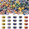 100Pcs 5 Colors Bohemian Style Resin European Beads RESI-TA0004-83-1